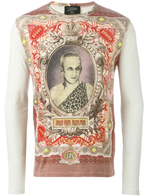 Jean Paul Gaultier Pre-Owned 'JPG' printed top White JPG1119