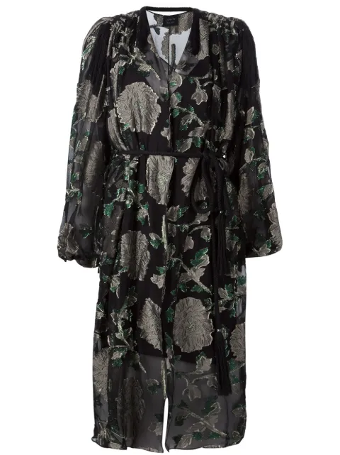 Lanvin floral sheer dress Black RWDR21412930H15