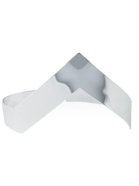 Vibe Harsløf chevron hand bracelet Metallic FOOTLETSILVER