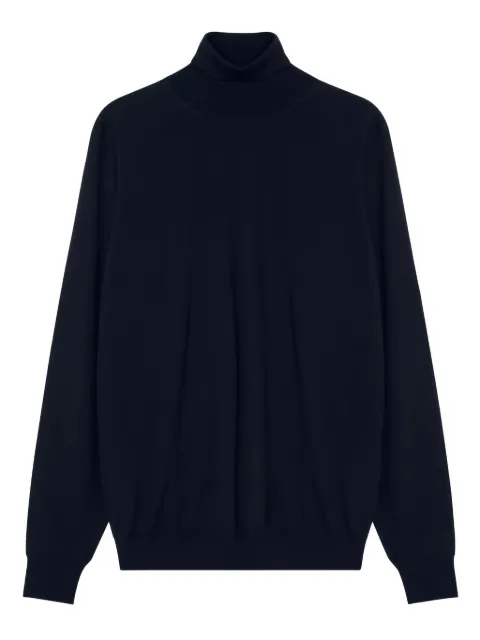 Drumohr roll-neck wool sweater Blue D0D104