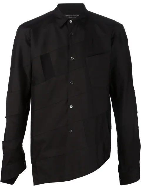 Comme des Garçons Homme Plus cutout detail panelled shirt Black PPB009051