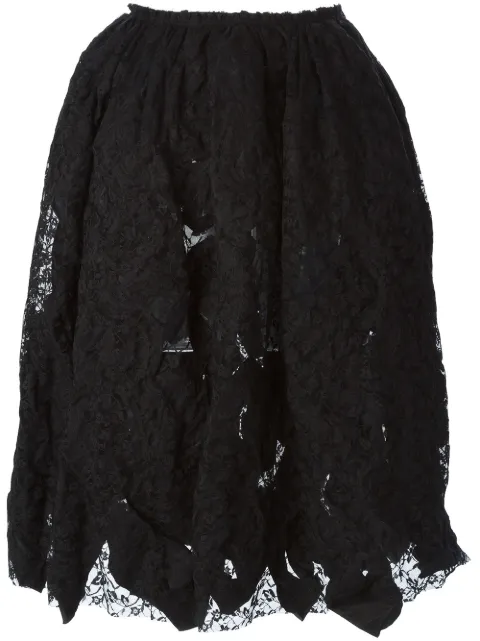 Comme Des Garçons Comme Des Garçons reversible lace skirt Black RPS013051