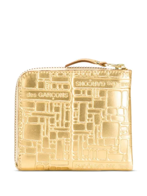 Comme Des Garçons Wallet embossed leather wallet Metallic SA3100EG