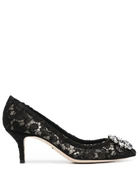 Dolce & Gabbana Bellucci Taormina lace pumps Black CD0066AL198