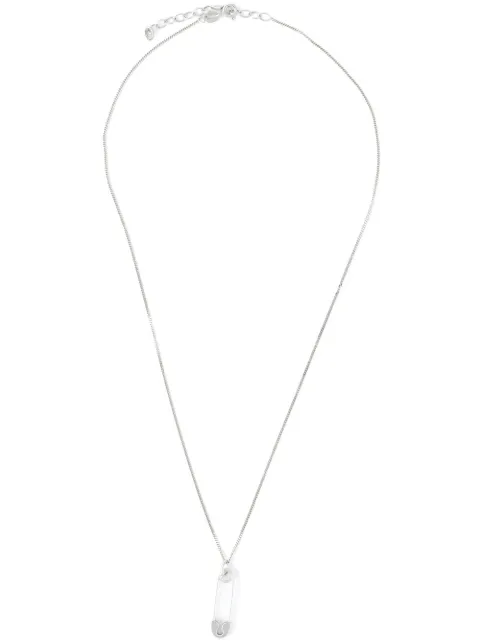 True Rocks small safety pin pendant necklace Metallic SMALLSILVERSAFETYPINPENDANT