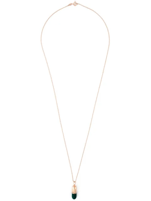 True Rocks large pill pendant necklace Metallic GREENROSEGOLDLARGEPILLPENDANT