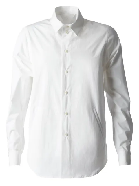 Leclaireur classic shirt with two inset pockets White POKETO