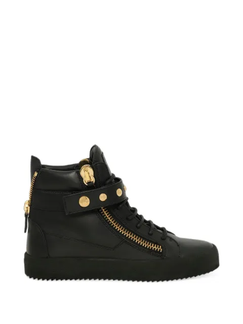 Giuseppe Zanotti zip detail hi-top sneakers Black RU5045001