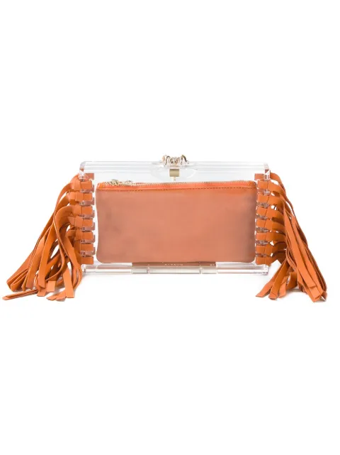 Charlotte Olympia 'Pandora' clutch Yellow FRINGEPANDARA