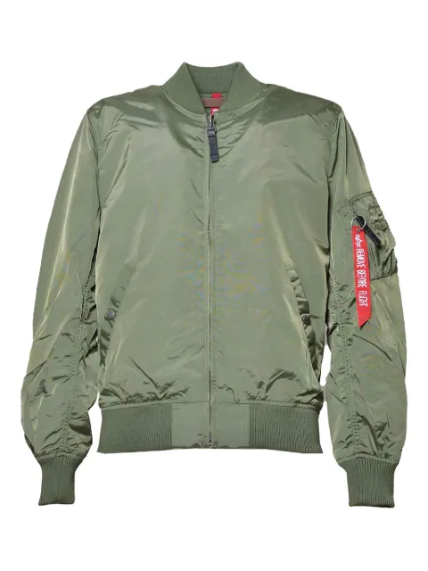 Alpha Industries zip-up bomber jacket Green 191103