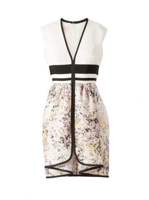 Giambattista Valli skirt ruffle sleeveless dress White P15SV5300
