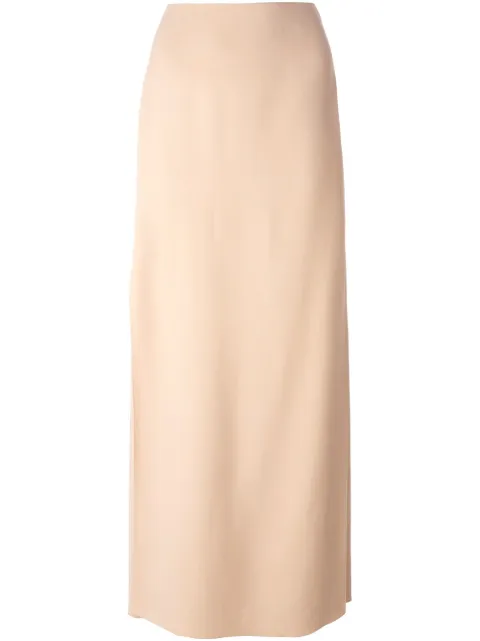 Lanvin side-slit maxi skirt Neutrals RWST41822547E15