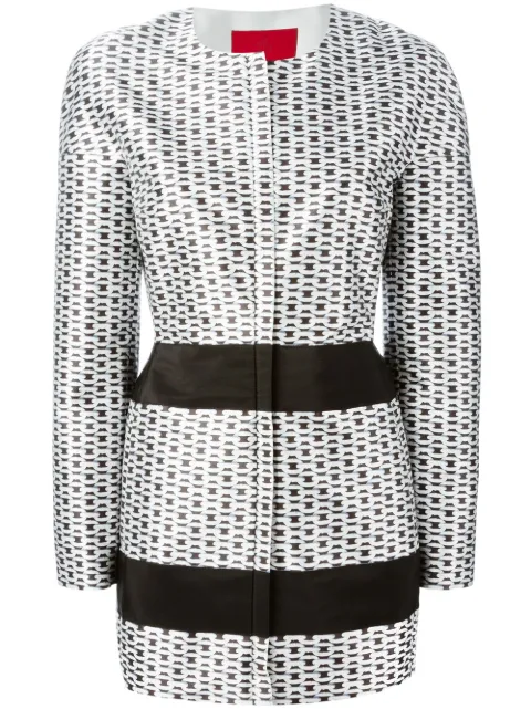Moncler chain print coat Black 47195