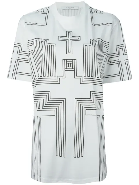 Givenchy geometric print T-shirt White 15U7769484