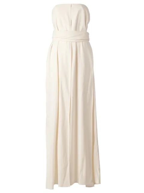 Maison Rabih Kayrouz wrap-tie empire line gown White R251PE15