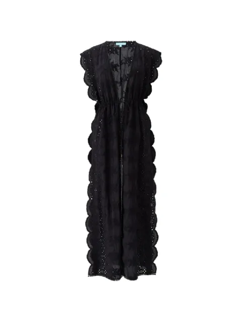 Melissa Odabash 'Talitha' peasant blouse Black TALITHA