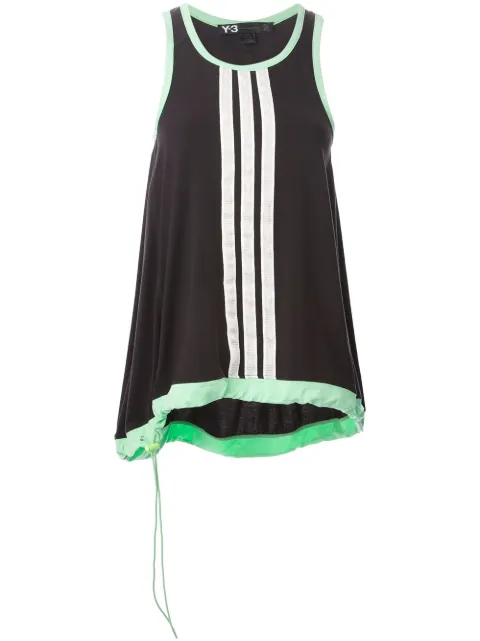 Y-3 drawstring hem tank top Black S89667