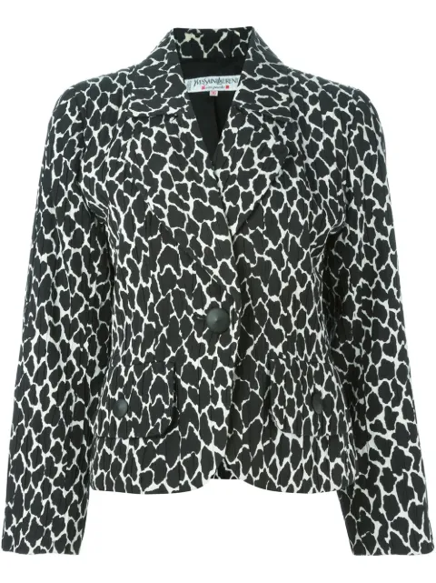 Saint Laurent Pre-Owned cropped jacket Black 120587