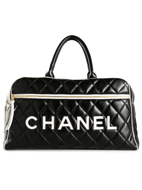 CHANEL Pre-Owned quilted bowler bag Black Q6B0193PKB002