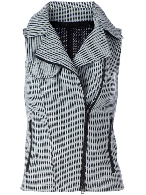 Drome perforated gilet Grey DPD2382P