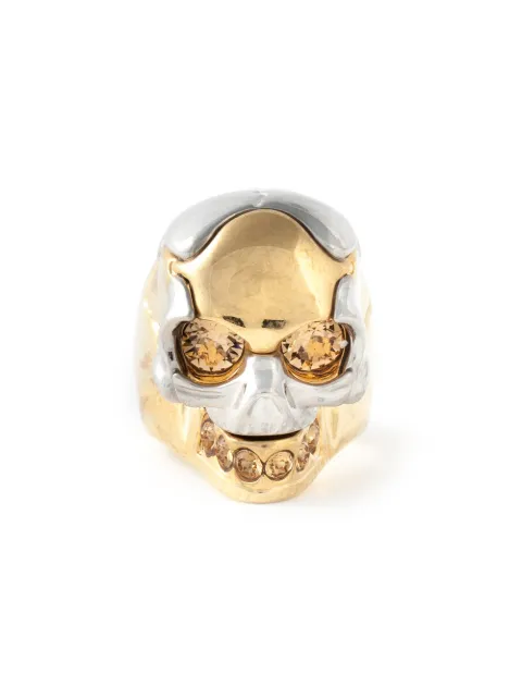 Alexander McQueen skull cocktail ring Metallic 378623J160Z