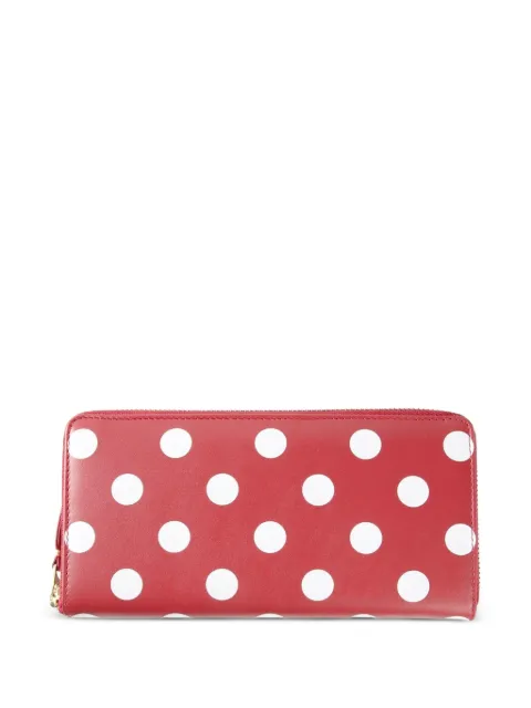 Comme Des Garçons Wallet polka-dot long wallet Red SA0110PD