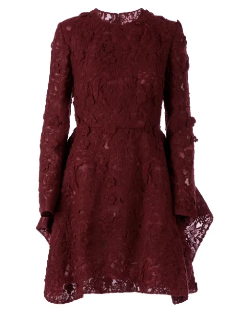 Giambattista Valli lace embroidery dress Red A14SV5120