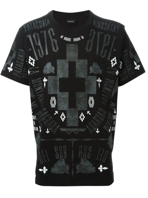 COUNTY OF MILAN 'Patagonia' printed T-shirt Black DM100701