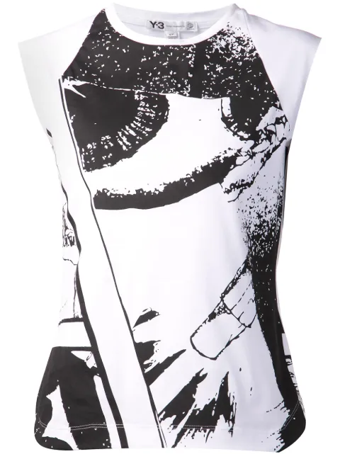 Y-3 graphic tank top White S04304