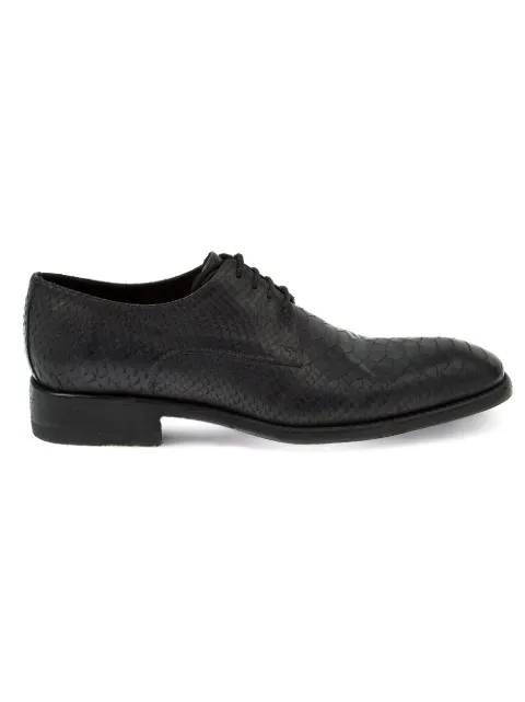 Jean-Baptiste Rautureau snakeskin-effect derby shoes Black KILYDERBY