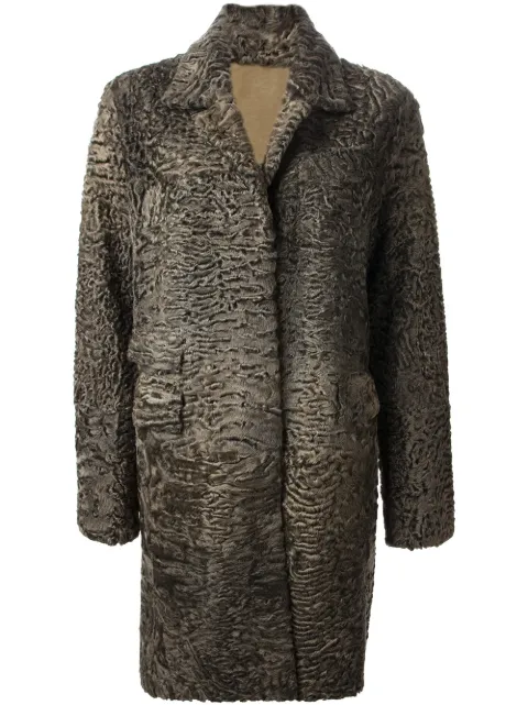Liska 'Hyrmes' coat Green 79599LISKAHYRMESN