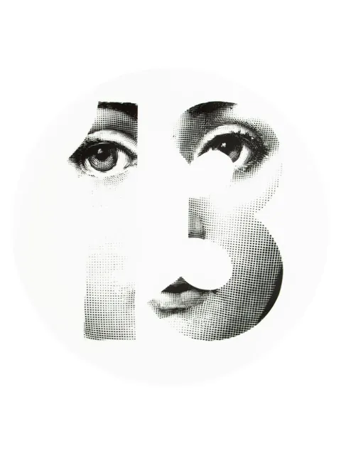 Fornasetti Tema e Variazioni 108 wall plate White PTVX108