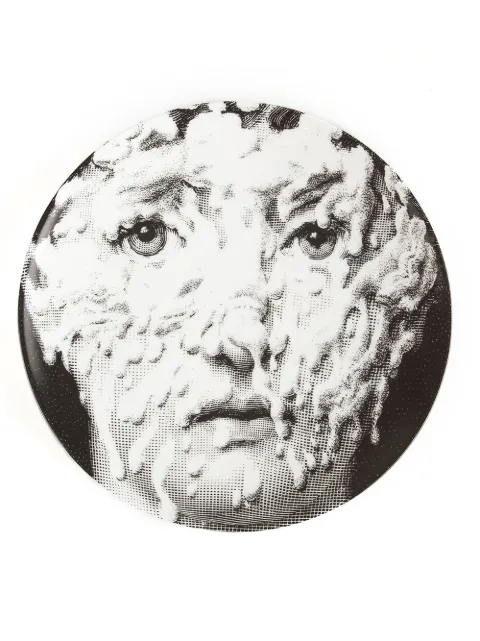 Fornasetti printed plate Black PTVX142