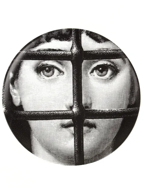 Fornasetti printed plate Black PTVX121