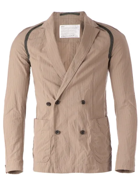 Kolor double breasted pinstripe blazer Brown J06107