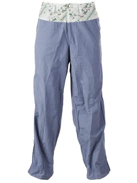 Kolor printed waistband trouser Blue P09105