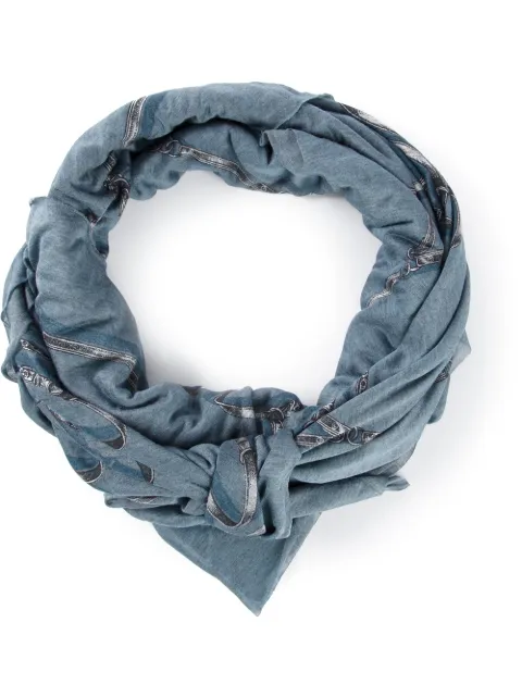Gucci printed scarf Blue 3364794G401