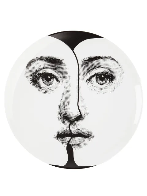 Fornasetti double face plate Black PTVX271