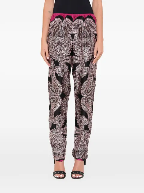 Lanvin paisley print trousers Black W050322229P8A