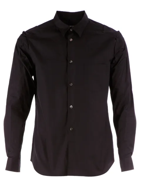 Comme des Garçons Homme Plus tartan check shoulder detail shirt Black B0280511