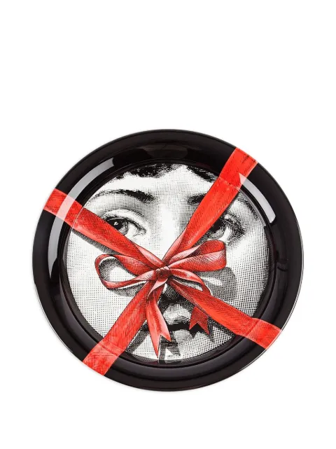 Fornasetti printed tray Black C26Y300