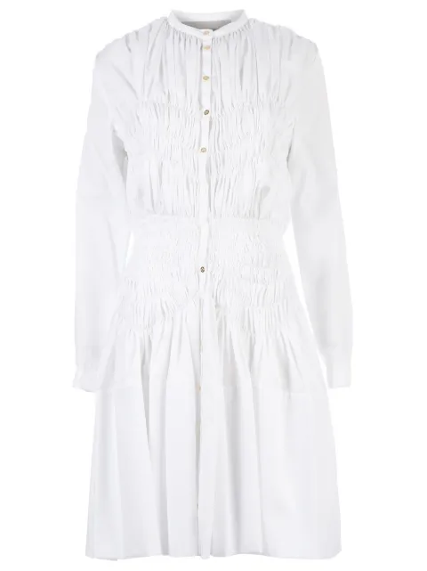 Maison Rabih Kayrouz ruche detail shirt dress White PH13R13