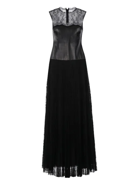 Valentino Garavani lace-panel corset-design gown Black FBCVP515VP0624B