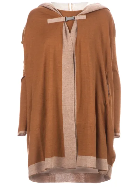 Maison Ullens hooded cardi-coat Brown TRA202TRA