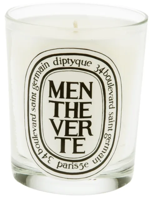 Diptyque Menthe Verte scented candle (190g) White MV1