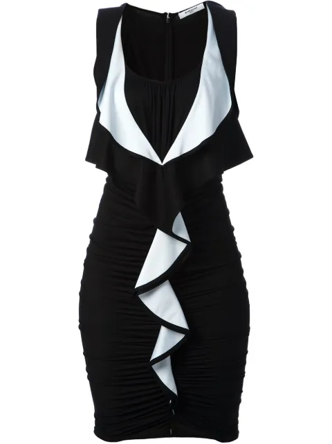 Givenchy ruffle front dress Black 13A2710405