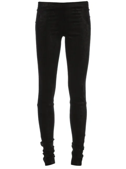 Stouls Carolyn leather slim-fit trousers Black CAROLYN
