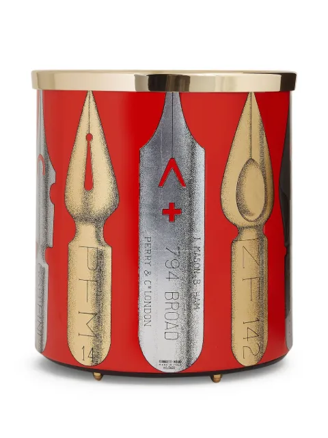 Fornasetti Pennini paper basket Red C11Z075