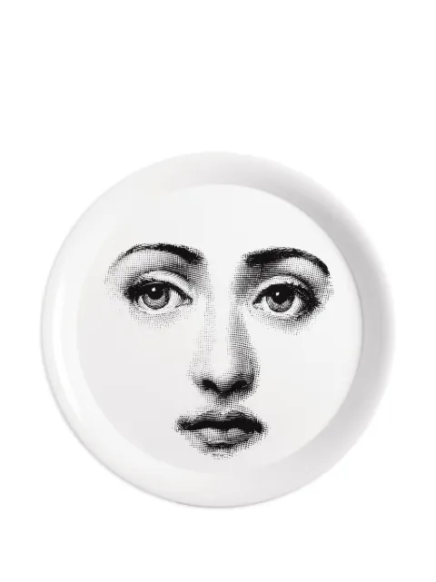 Fornasetti Tema e Variazioni wall plate White C26X003