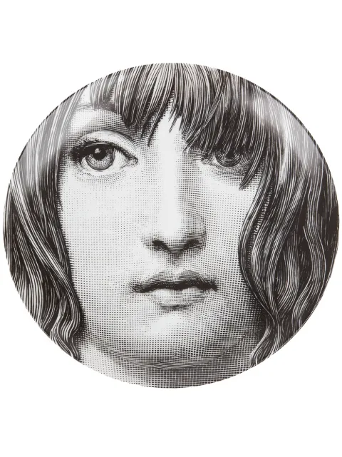 Fornasetti plate White PTVX100